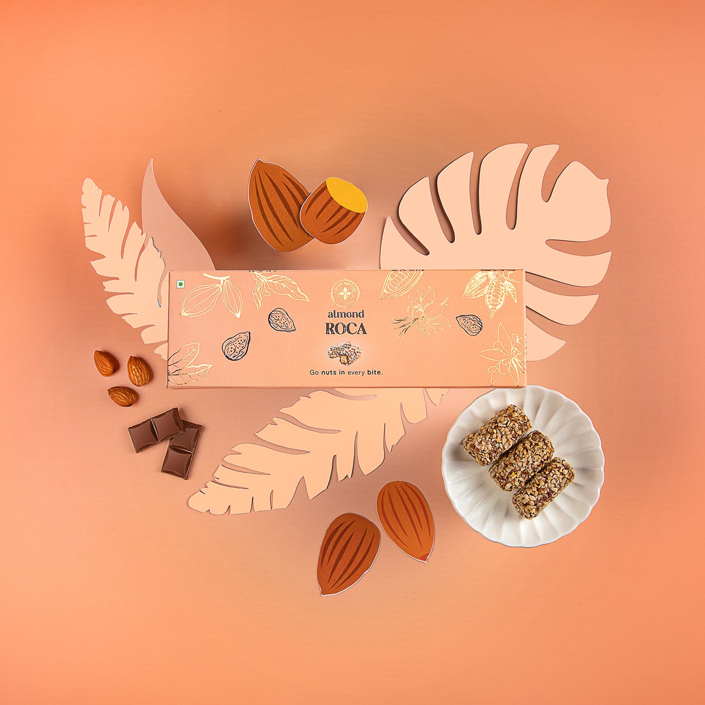 Cacao Springs Almond Roca 60gm(5pcs)