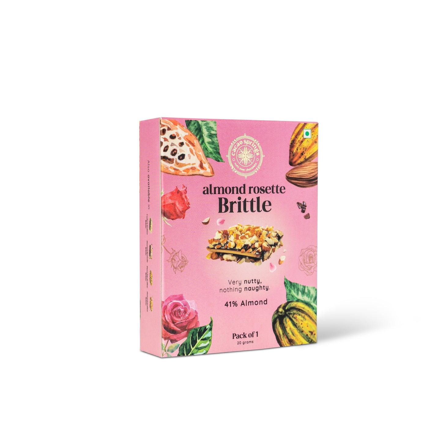 Cacao Springs Almond Rosette Brittle 6 pc