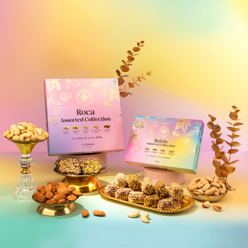 Cacao Springs Assorted Flavour Roca 15pcs and Assorted Brittle Collect ...